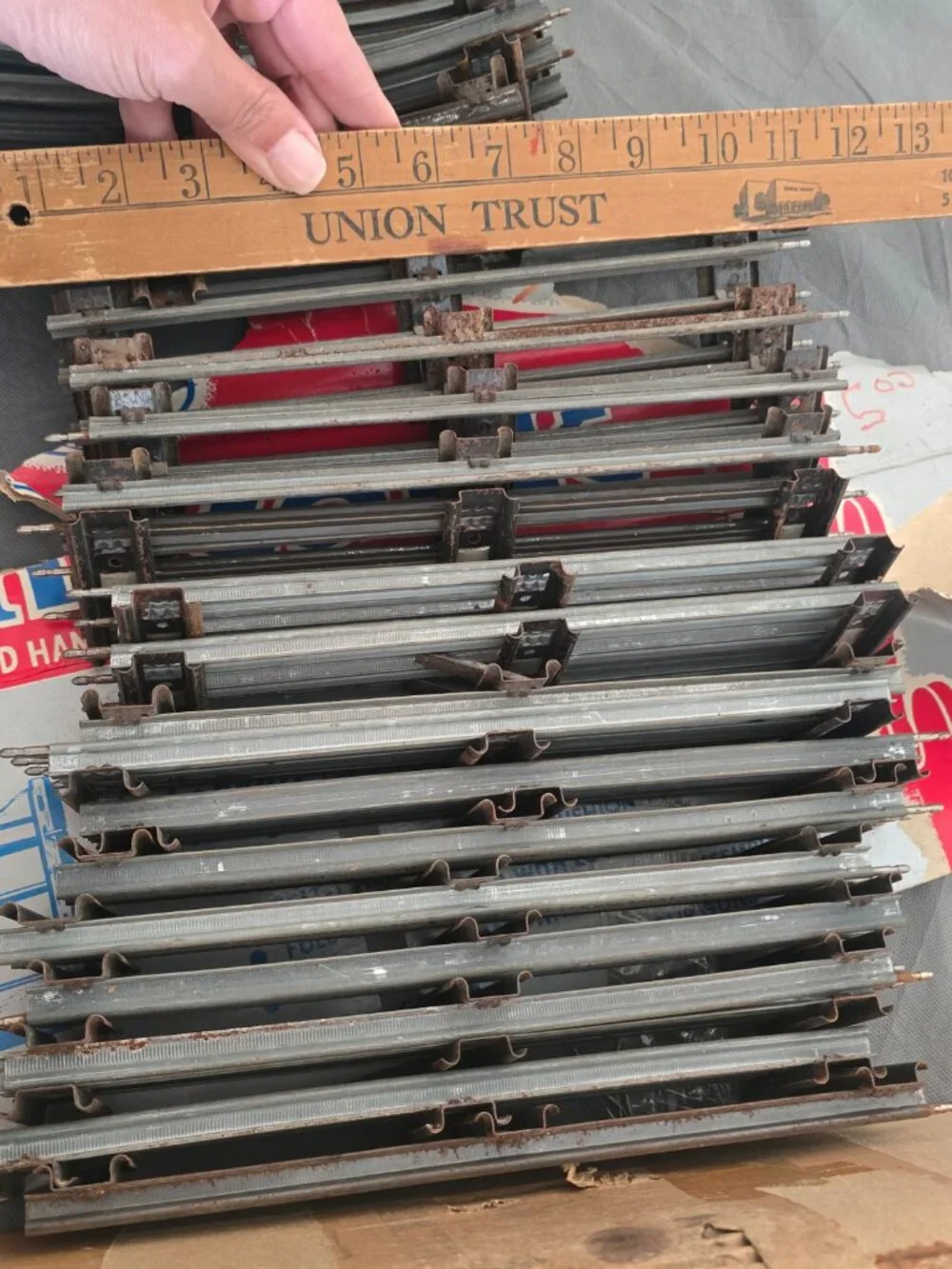 Vintage O-Gauge Model Train Track Bundle - Assorted Straight & Curved Pieces